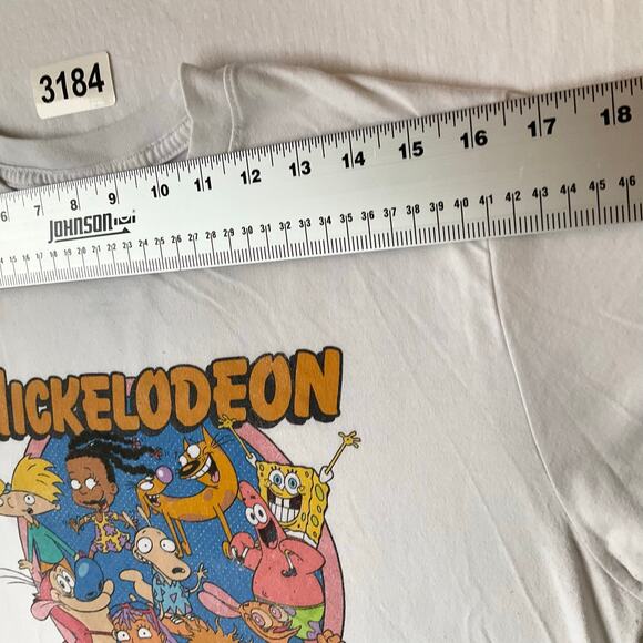 Nickelodeon Women Short Sleeve T-shirt Size M,White,Cartoon Characters SpongeBob - Picture 2 of 7